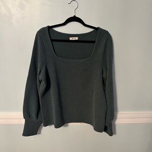 Madewell Ottoman Square Neck Pullover